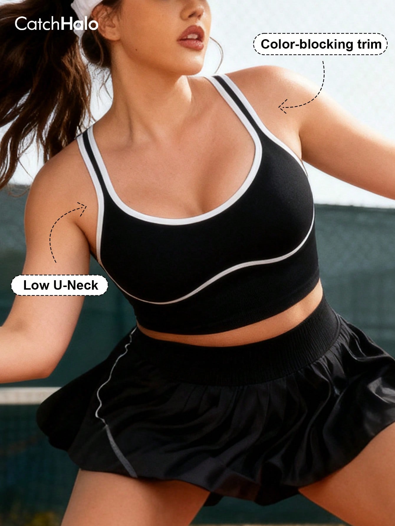 Sports Bra Racerback - Bralette da donna Plus Size senza