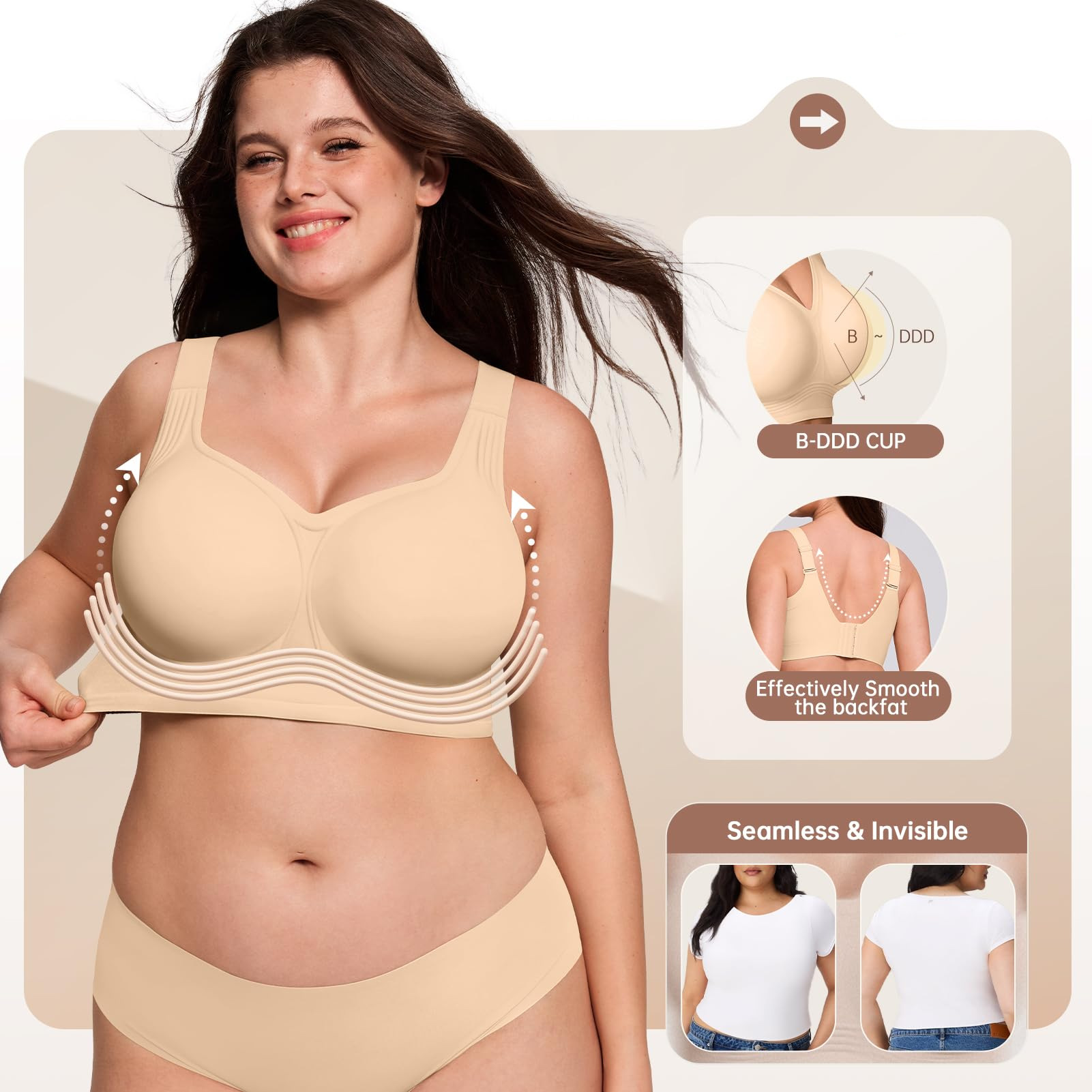 Reggiseno Senza Ferretto Plus  - Plunge Bra Push Up recensione e prezzo