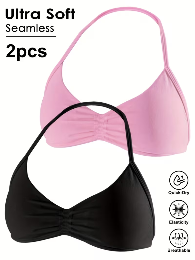 2 pezzi Top corto da palestra  - Sports Bra Racerback recensione e prezzo